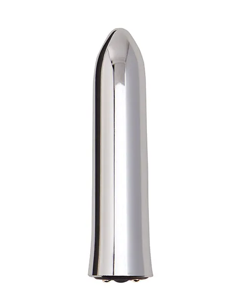 Vibrators Novel Creations Usa INC Nu Sensuelle Point Rechargeable Bullet Silver