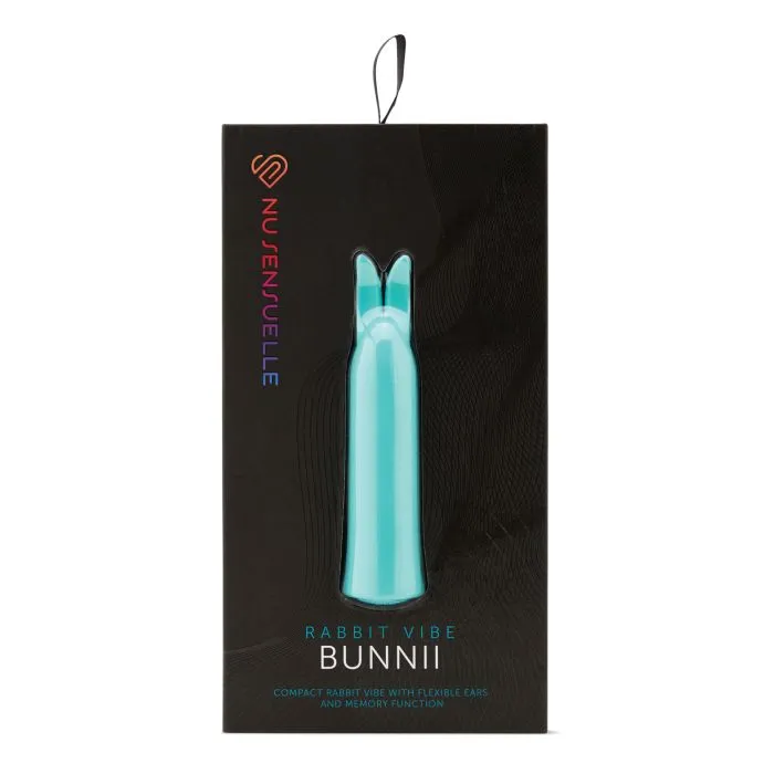 Vibrators Nu Sensuelle Bunnii Point Rabbit Vibe Teal Blue Novel Creations Usa INC Vibrators Nu Sensuelle Bunnii Point Rabbit Vibe Teal Blue Novel Creations Usa INC