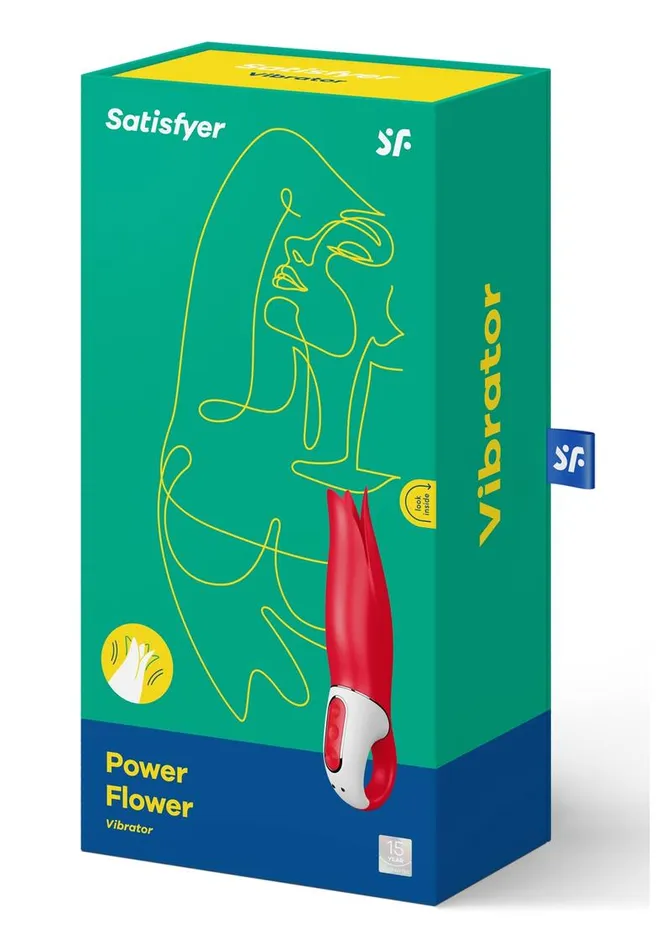 Vibrators Satisfyer Power Flower Vibrator GSpot and Clitoris Stimulator Waterproof Satisfyer Vibrators Satisfyer Power Flower Vibrator GSpot and Clitoris Stimulator Waterproof Satisfyer