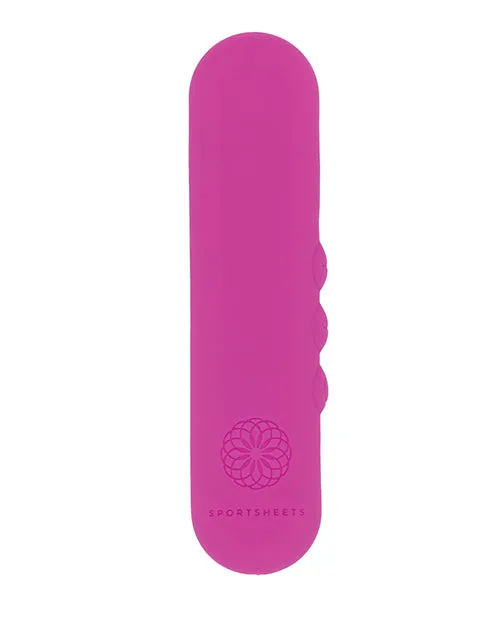 Vibrators Sportsheets International Sportsheets Pivot Flat Bullet Vibrator Pink