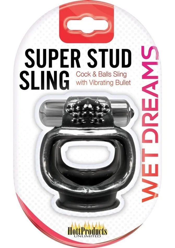 Wet Dreams Male Sex Toys Wet Dreams Super Stud Sling Silicone Vibrating Cock Ring Waterproof Wet Dreams Male Sex Toys Wet Dreams Super Stud Sling Silicone Vibrating Cock Ring Waterproof