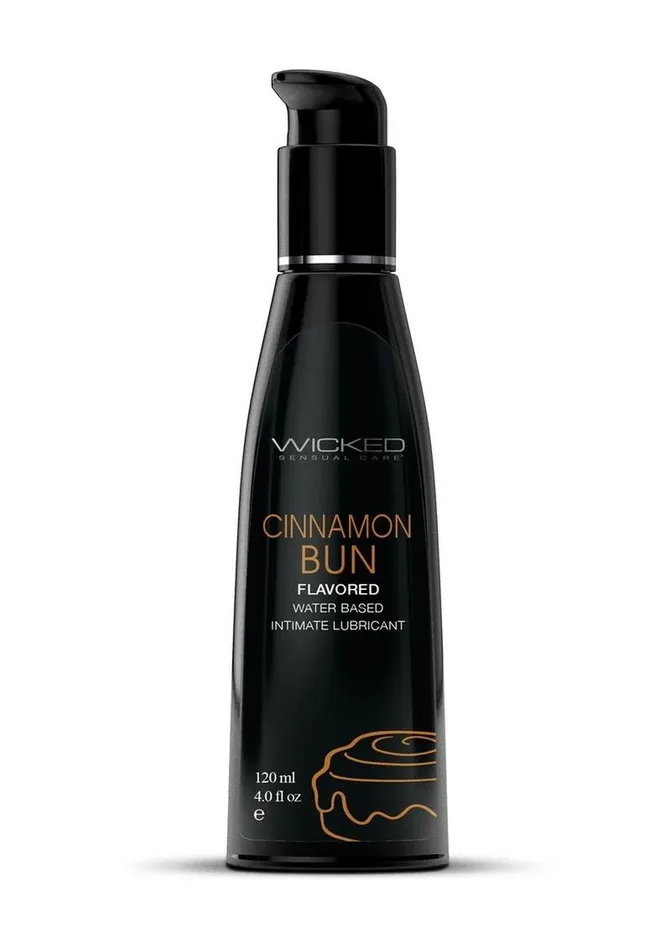 Wicked Aqua Lubricants Wicked Aqua Water Based Flavored Lubricant Cinnamon Bun