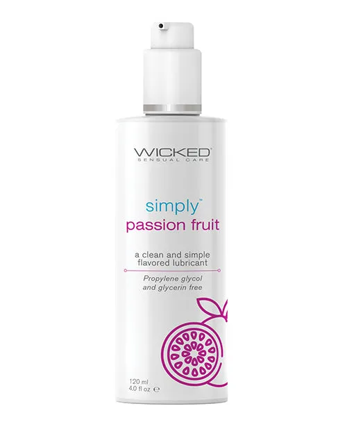 Wicked Sensual Care Simply Water Based Lubricant 4 oz Passion Fruit Wicked Sensual Care Lubricants