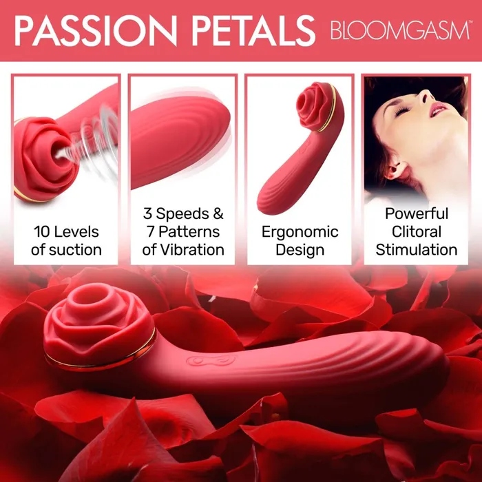 Xr LLC Vibrators Bloomgasm Passion Petals Rose Vibe Red